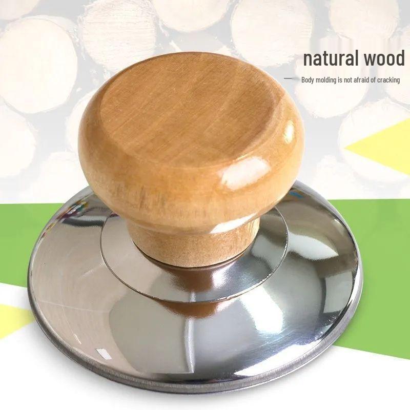 Newcomer Exclusive: Solid Wood Anti-Scald Pot Lid Knob - Universal Handle for Cookware with Free Shipping