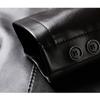 Leather Jacket Men's Autumn and Winter New Men's Soft Leather Suit Collar Jacket Jacket Men's Two-button Casual Leather Suit