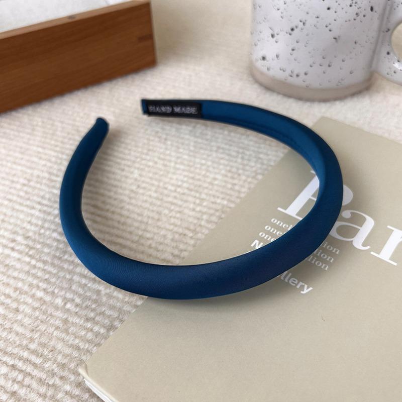 

Light Luxury Fashion Sense Satin Thin Edge Sponge Headband Women s Solid Color High Skull Top Hair Accessories Headband
