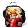 One Piece Lonchera Térmica Cartoon Thermal Lunch Bag Lightweight Portable Cooler Tote For Boys Girls School Picnic Camping Trip