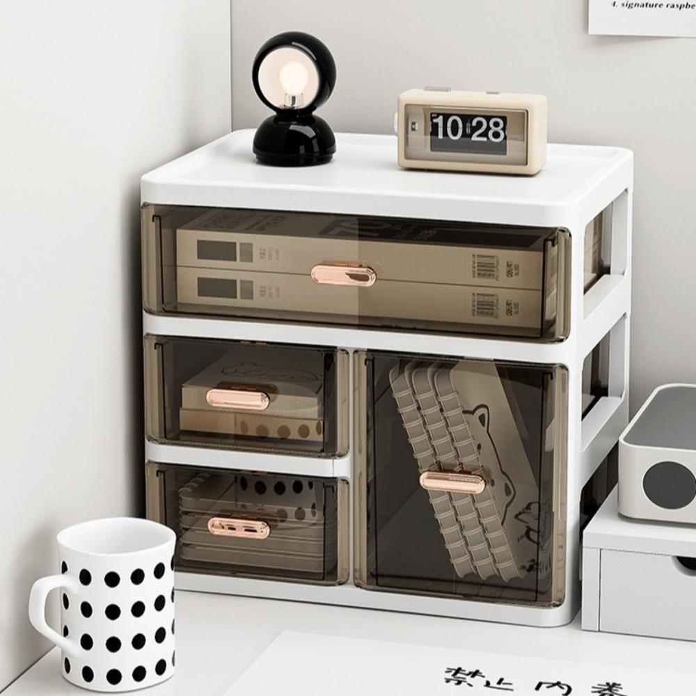 Dust-proof Cosmetic Storage Box Display Rack Dormitory Drawer  Desktop Storage