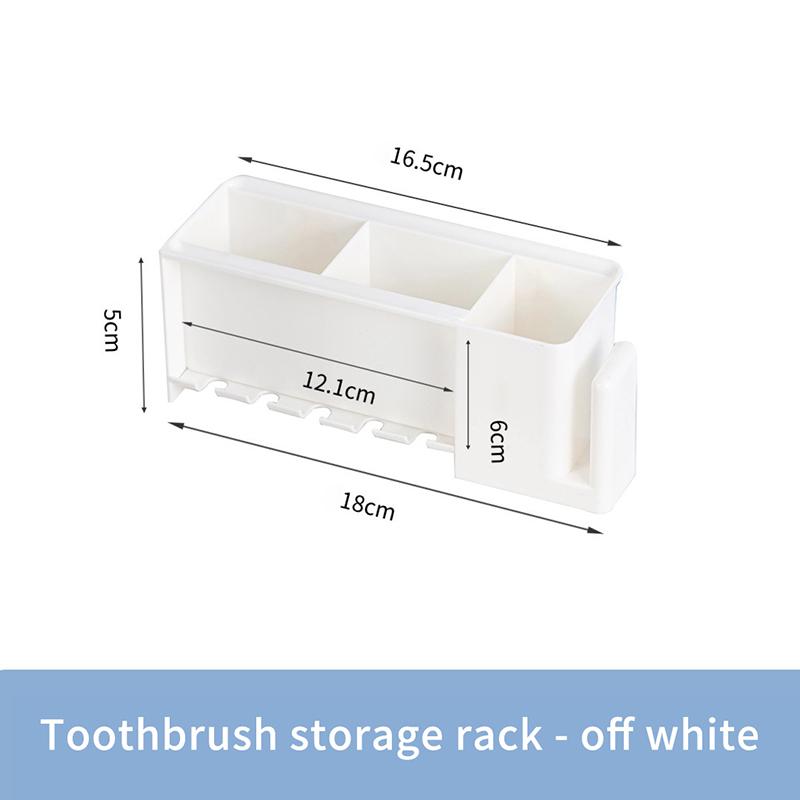 1Pcs Seamless Toothbrush Storage Box Toothbrush Holder Multi-Function Toothpaste Tooth Cup Hanging Rack