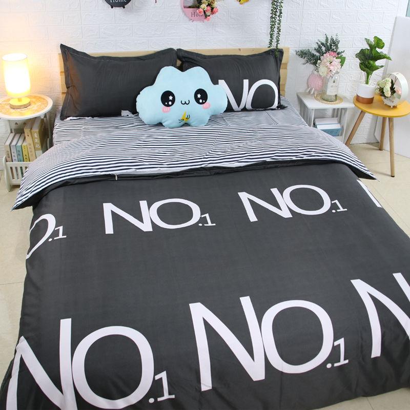 Bed Three / Four-piece Set of Bed Single Pillow Sets of Luxury Home Bedding Set