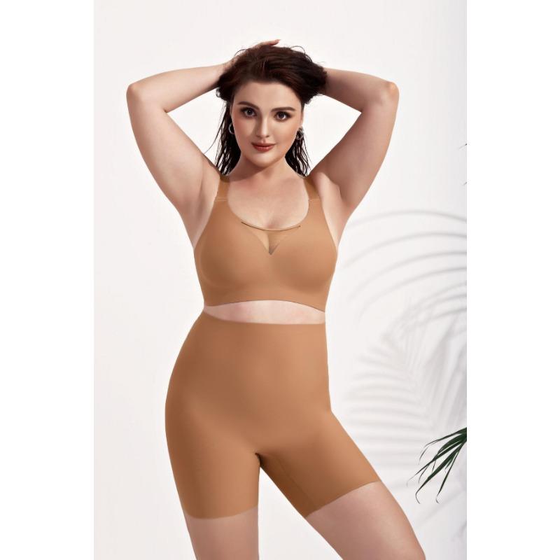 Plus Size Women Soft Support Seamless Push Up Comfortable Bra For Large Bust