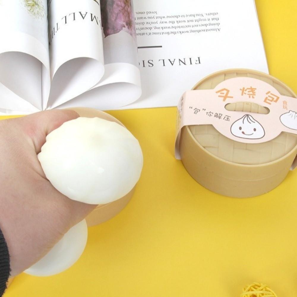 Soft Dumpling Squishy Toy Slow Rebound Reduce Pressure Toy Dumpling Squeeze Toy  Reduce Anxiety
