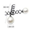 Pearl Spiral Hair Bun Makers Pod Head Pearl Spiral Clip Rotating Hair Clip