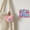 Cute Cartoon Bear Pendant Keychains Kawaii Decoration Children's Tag Keyrings Bag Car Trinket Accessories