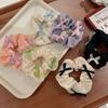Korean Puff Hair Rope Solid Color Scrunchie New Hair Band  for Meatball Head