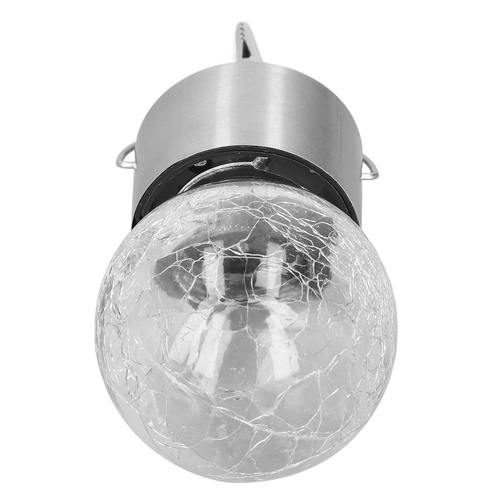 Hanging Solar Lights Glass Ball Shape Crack Pattern Energy Saving Solar Charging Automatic Sensing Bulbs for Outdoor
