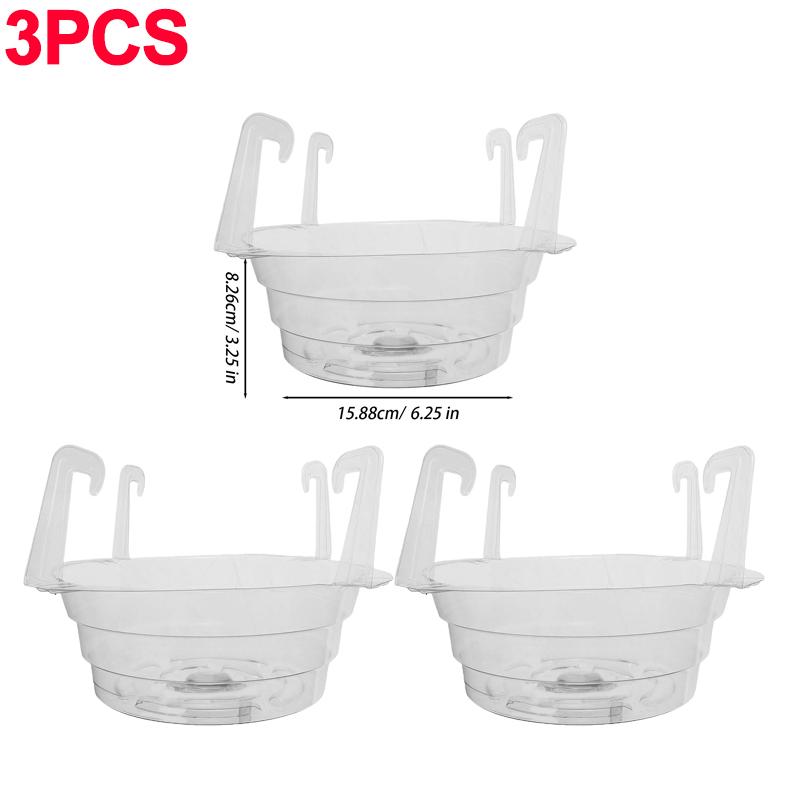 1/5pcs Hanging Plant Water Catcher Clear Plastics Plant Water Catcher Tray Outdoor Garden Flower Pot Decoration Drip Pans Tool