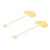 2pcs Leaf Vein Bookmark Metal Ingenious Vintage Thin Lightweight Hollow Leaf Bookmark for Household