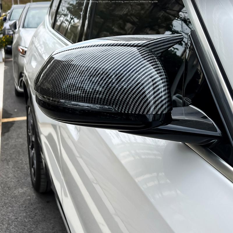 For BMW 1-Series F70 2024 2025 2026 Installation and pasting of anti scratch cover for horn shaped rearview mirror