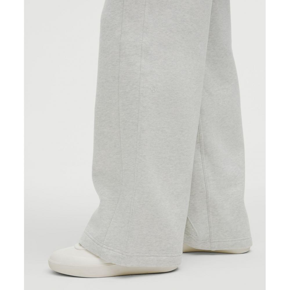 Lululemon Scuba Mid Rise Wide Leg Pant  Tall Heathered Core Ultra Light Grey