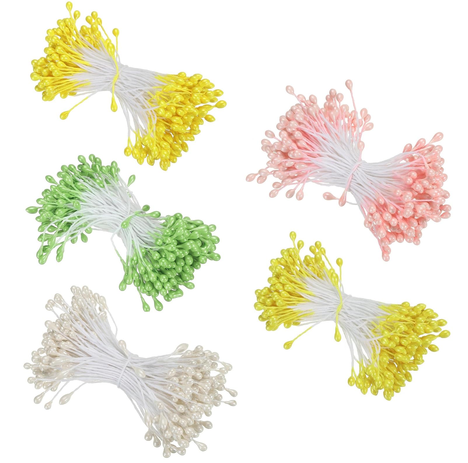 

siawadeky Искусство цветов Набор цветов из жемчужных пепсов для Цумами Искусственный цветок Ручная работа Ремесло для волос Торт DIY Ремесло Длинные пепсы, Центры, 2250, Зайку,