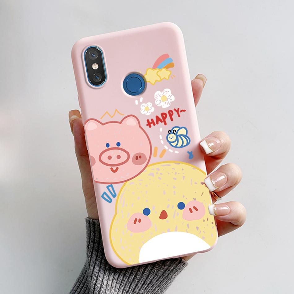 For Xiaomi Mi 8 6.21" Case Cute Bear Cartoon Cat Soft Silicone Shockproof Cover For Xiaomi Mi8 M1803E1A Bumper Phone Case Fundas