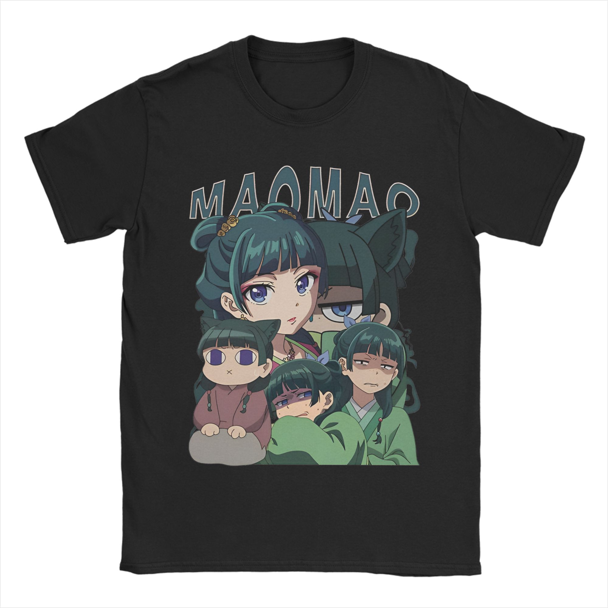 

Maomao Anime T-Shirt Unisex 100%Cotton Tops Vintage The Apothecary Diaries O-neck Short Sleeve M