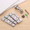 New 304 Stainless Steel Stainless Steel Hinge 3+1 Set 4 Inches Flush Door Hinges Small Solid Door Stopper Hinge Set Wooden Door