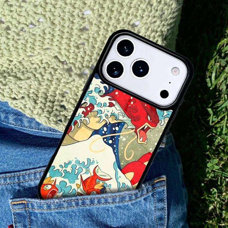 Cartoon Cute Stylish Waves Phone Case Cover for IPhone 11 12 13 14 15 16e 17 Pro Max Coque for IPhone 17 Air
