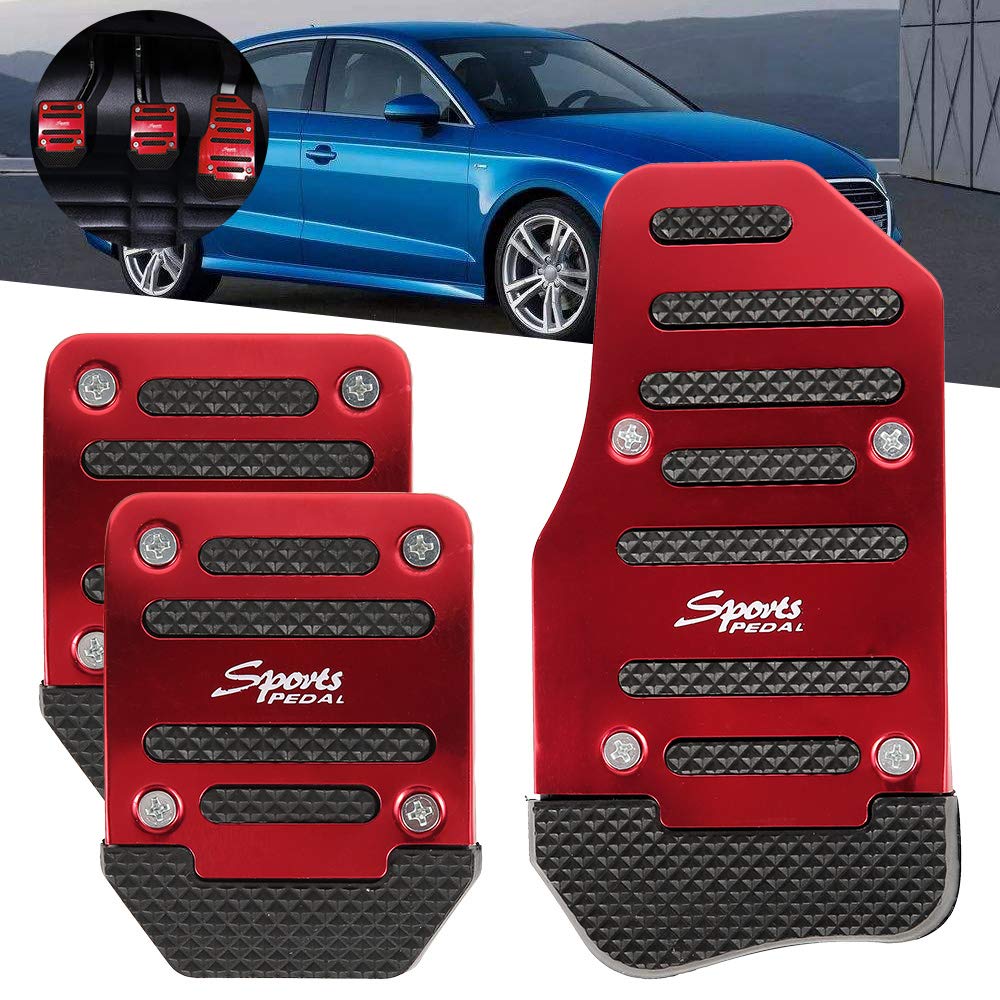 Liuzhuo Pedal Cover, Car, Manual, Aluminum, Transmission, Anti-Slip, Foot Brake Pedals, Pedal Cover, For