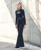 LORDLOAR Elastic Bonding Straight Slacks Black