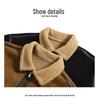 Men's Suede Lambswool Jacket: Autumn/Winter Fashion, Plush Velvet, Warm & Thickened Coat