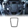 For Ford F-150 2009-14 Steering Wheel Moulding Cover Trim Kit Frame Carbon Fiber