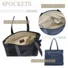 Guccio Italien Nylon Rüschen Tragetasche A4 PC Stilvolle Wasserabweisende Tasche, Größe, Kompatibel, Damenmode, 12-1159 (Marine)