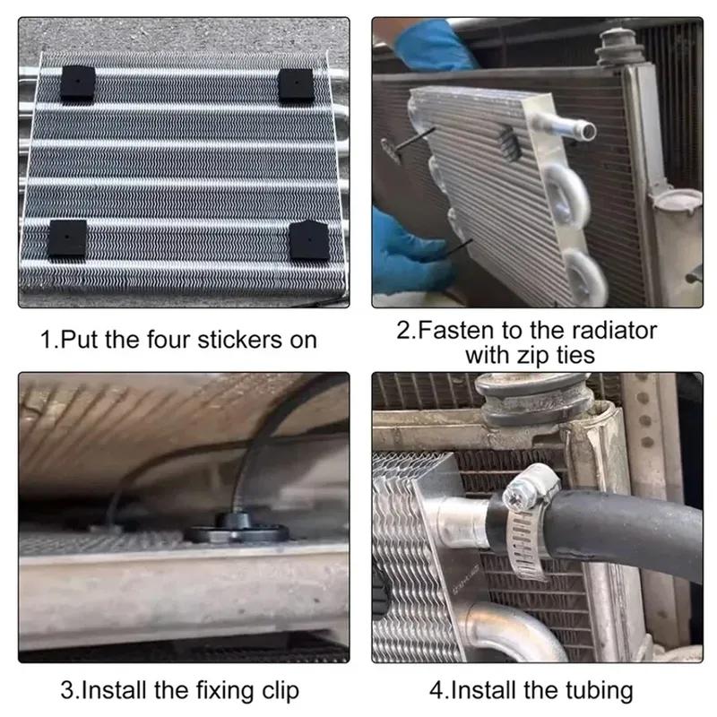Universeller Aluminium-Ölkühler 4-reihig 6-reihig 8-reihig Radiator-Umrüstsatz Fernübertragung Auto Manuell Auto Motorrad