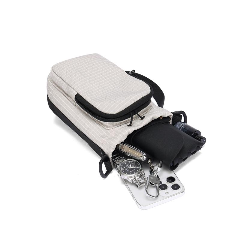 Karriertes kleines quadratisches Tasche Outdoor Sport Wasserflasche Handy Umhängetasche