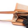 Used CELINE Macadam Business Bag Clutch Bag PVC Coated Canvas Leather Beige Brown Used Mens