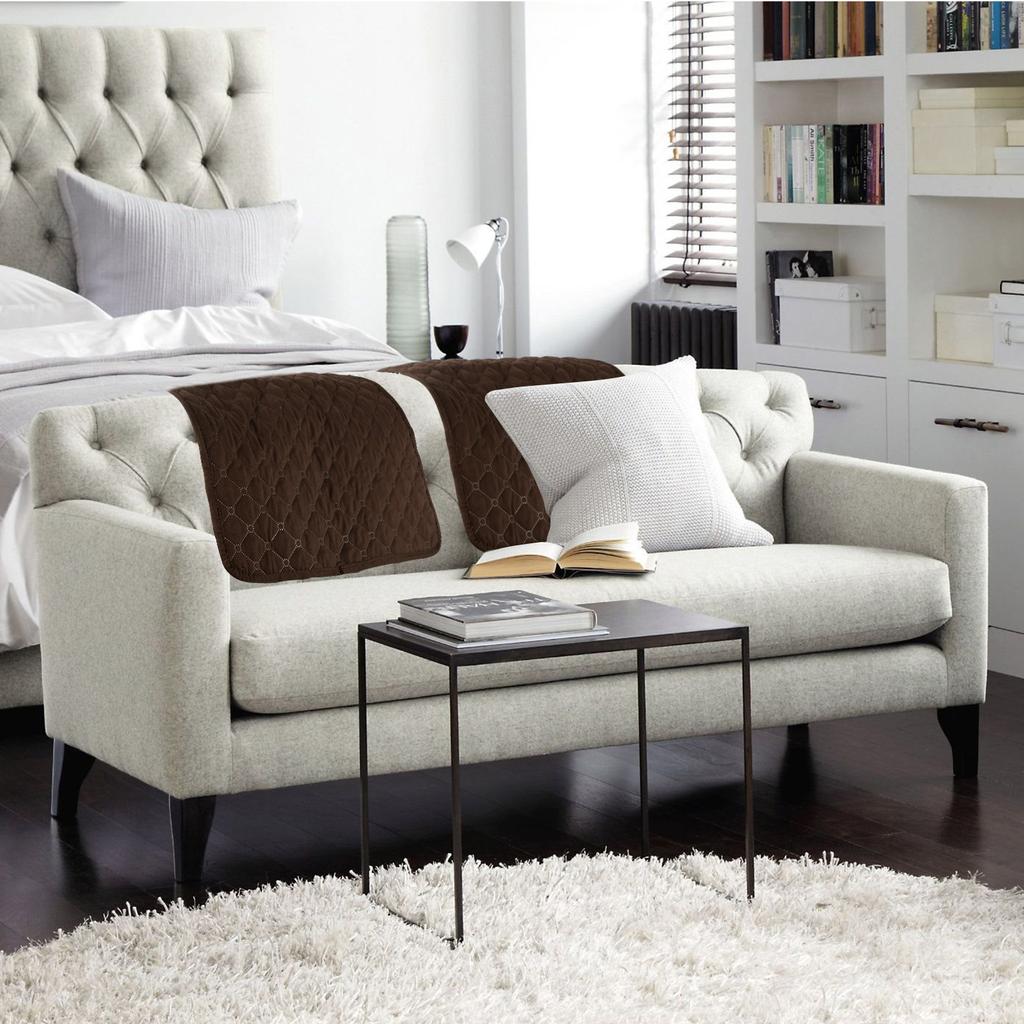 3 ks potahu opěrky hlavy pohovky Měkký polyesterový chránič opěrky hlavy polohovacího křesla Odolný proti opotřebení Potah opěrky hlavy polohovacího křesla Odolný proti vyblednutí Opěrka hlavy pohovky