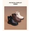 Kids Girls Fashion Soft Leather Ankle Martin Boots Casual Short Boots