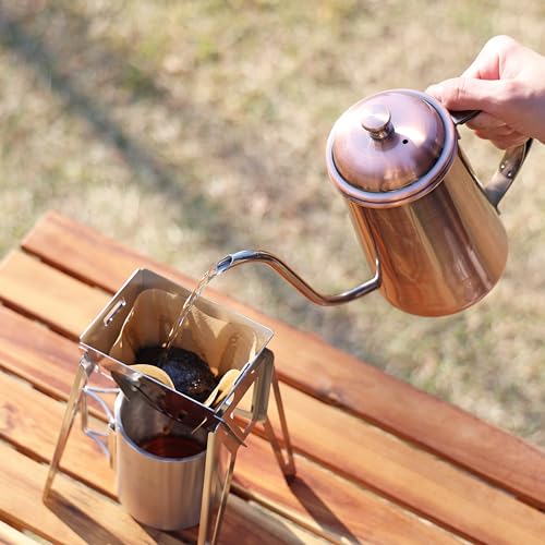 Captain Stag (CAPTAIN STAG) Coffee Pot, Argo, Bronze, UW-3578, 780ml Full Capacity