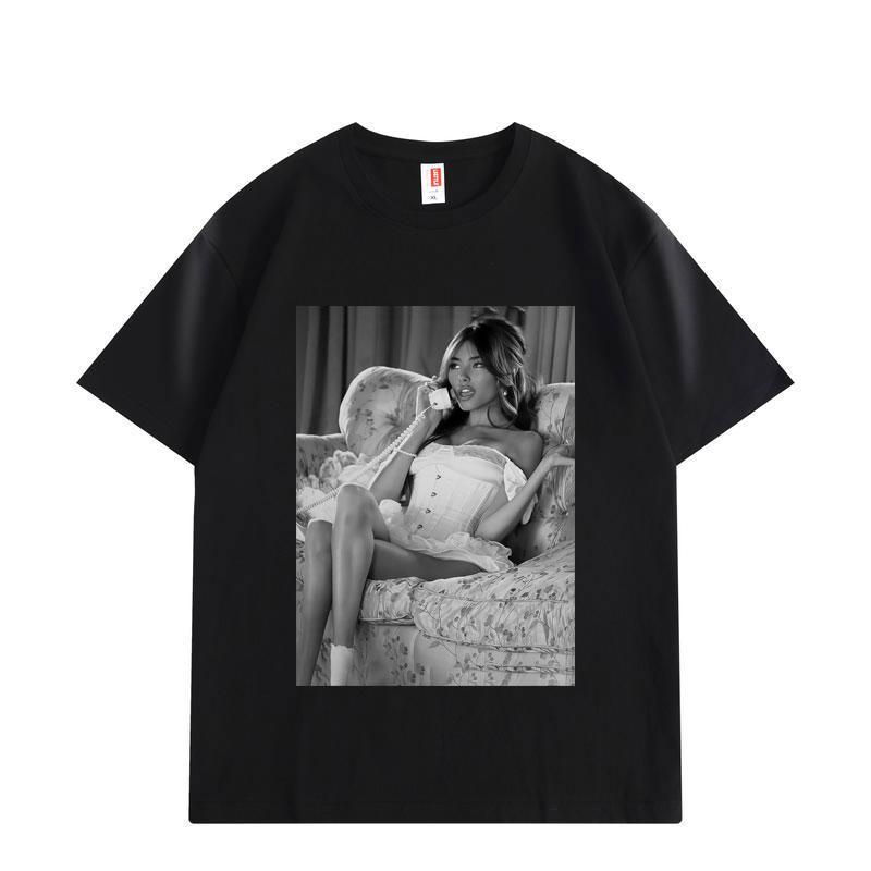 Singer Madison Beer Graphic T Shirts Men Women Clothing Fashion Aesthetic T-shirts Summer Casual Loose Cotton T-shirt