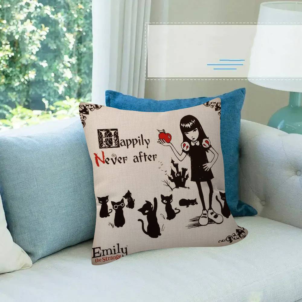 Anime Emily The Strange Pillow Anime Pillow Sofa Bed Head Pillow Cover Cushion Cover Fashion