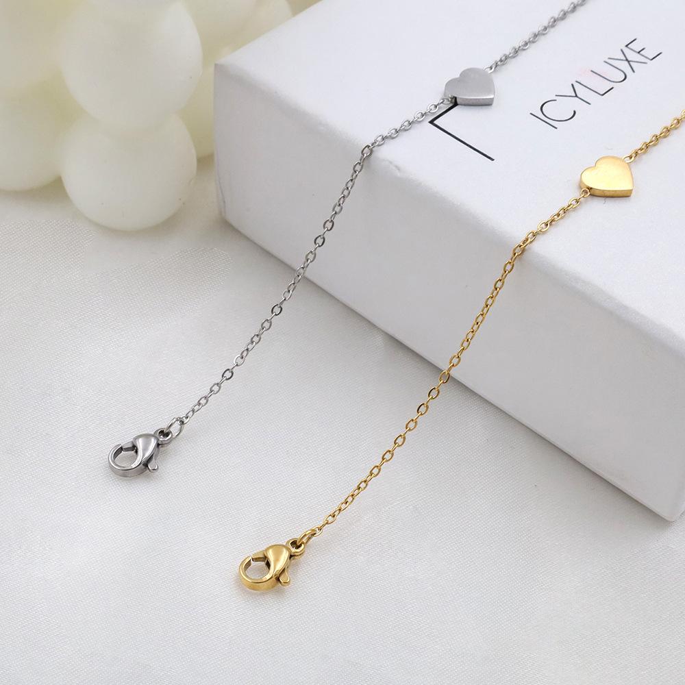 The Same Titanium Steel Small Love Bracelet For Girls Is Fashionable And Simple 18K Electroplated Titanium Steel Hand Jewelry Does Not Fade