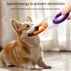 TPR Pull Ring Chew Pet Toy Bite Resistant Durable Molar Teeth Cleaning Easy Clean Interactive Toy For Small Medium Large Dogs