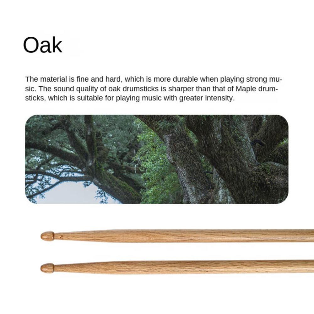 Wood Drum Sticks 1 Pair Drum Set Classic Drumsticks  Drum