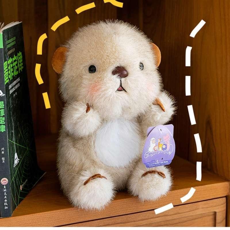 Cute Otter Baby Plush Toy For Girls Bed Companion Stuffed Doll Wholesale Factory