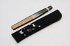 Hasegawa Cat Handmade by Kyoto Black with Fan Bag and Presentation Box Fan, Artisans, Lacquer,