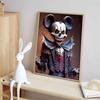 Disney Diamond Painting Dark Skull Mickey Mouse 5D Mosaic Art DIY Cross Stitch Embroidery Set Full Diamond Home Decor Gift