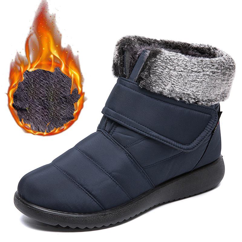 Autumn Large Size Women's Snow Boots Short Boots Plus Velvet Warm Non-slip Lightweight Casual Short Boots