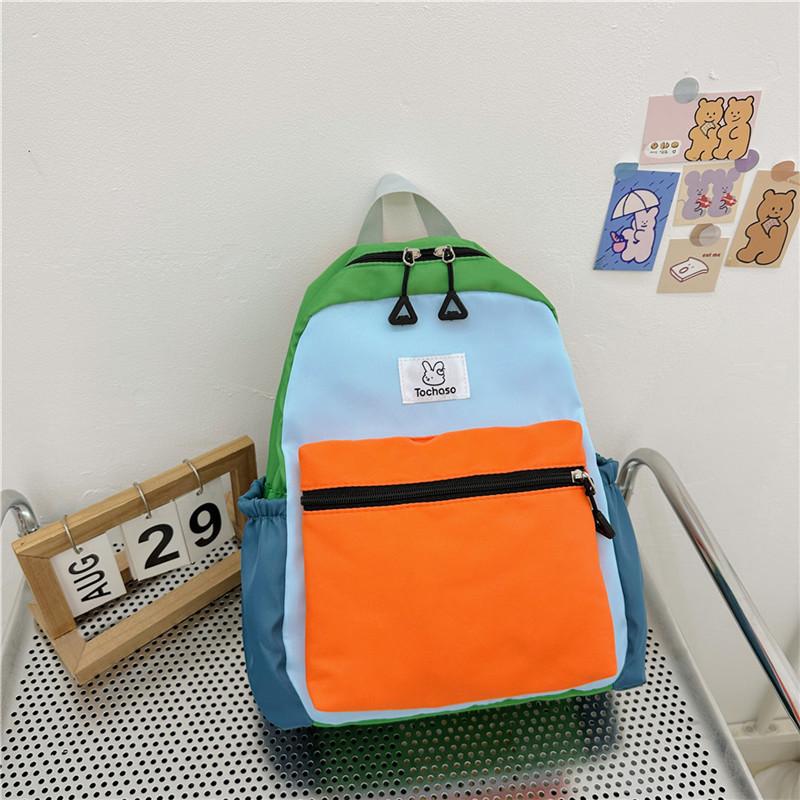Stylish And Colorful Kindergarten Backpack Lightweight Cute Canvas School Bag For Kids