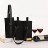 Home  Storage Simple Handbag Felt Bag Wine Storage Bag Red Wine Pouch Bottle Carrier