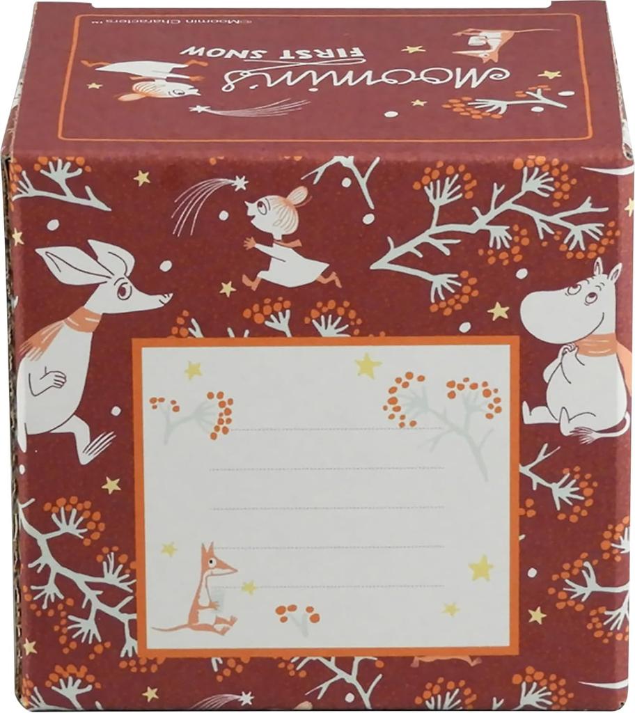 Moomin Christmas Double Layer Mug Tumbler Stainless Steel 360ml First Snow Moomin Goods Women Gift Birthday Tableware Made in Japan Red mm8601-856