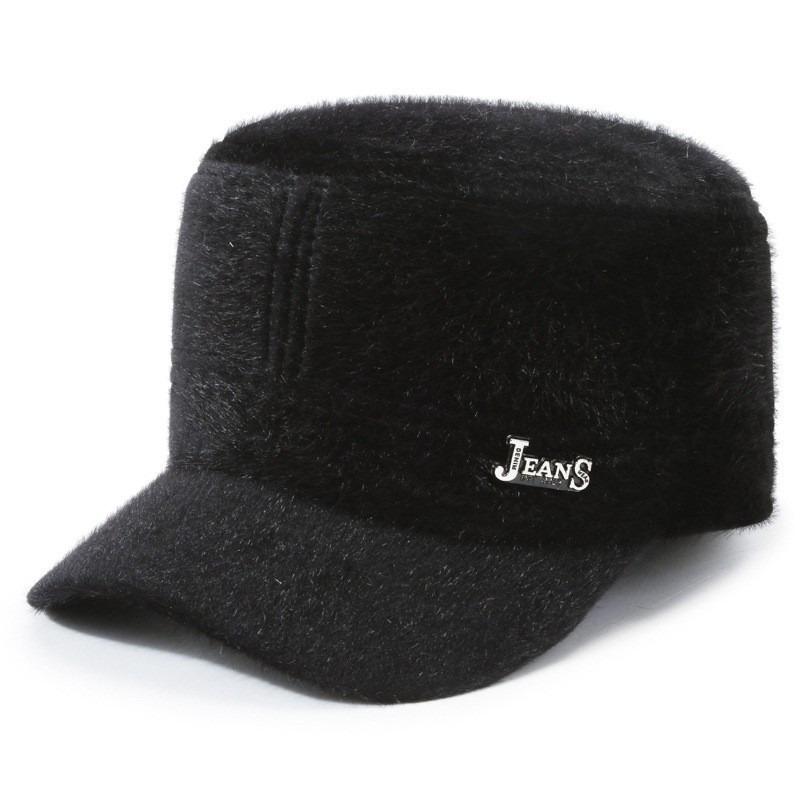 Hat Men's Winter Warm Ear Protection Baseball Cap Windproof Velvet Won the Bidding Dad Grandpa Cap