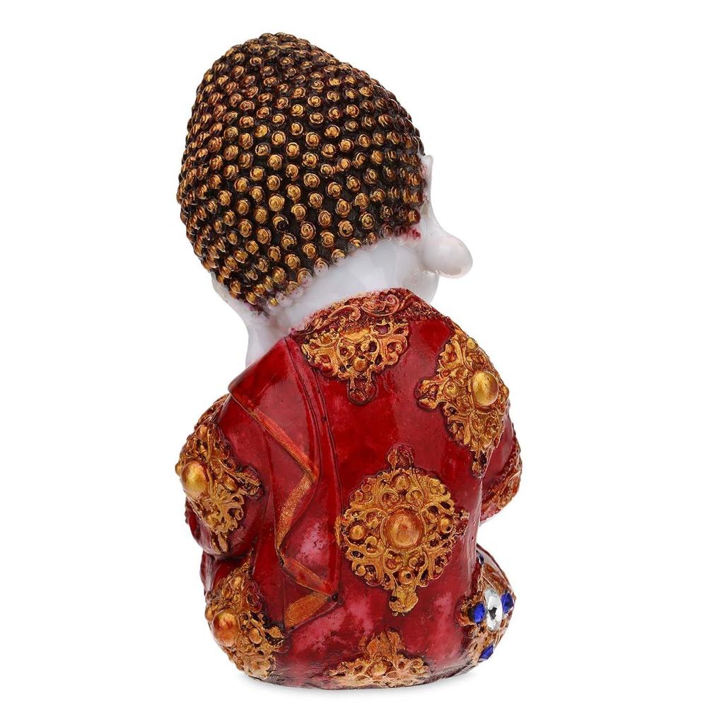 Handcrafted Baby Buddha Statue, for Home Decor, Decorative Gifting Items, Home & Office Feng Shui Items for Home - Marble Peach