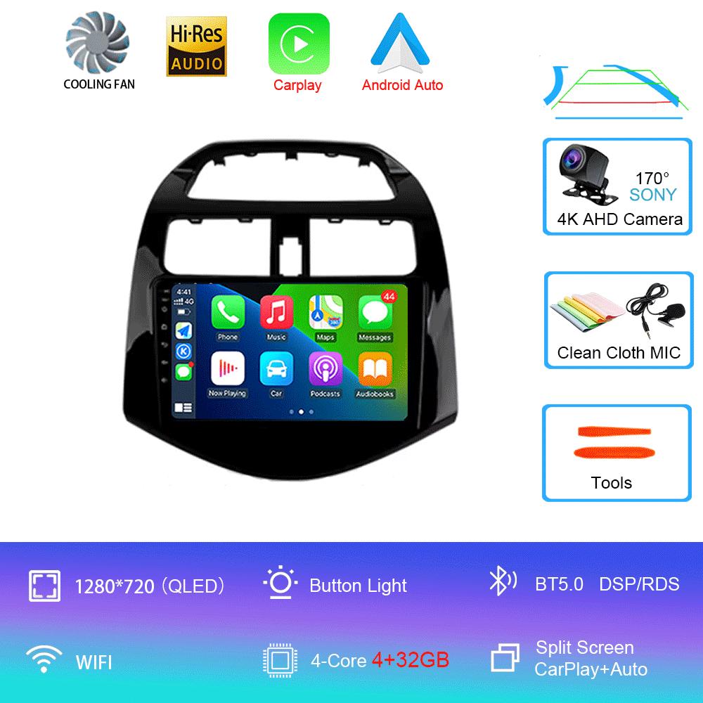 

Android 14 Carplay для Chevrolet Spark Beat Matiz Creative 2010 2011 2012 2013 2014 Мультимедийный плеер Автомобильный Радио GPS 2din Stereo