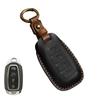 Leather Car Key Case Cover Fob Protect for Hyundai Fista I30 I35 I40 Kona Elantra Solaris Grandeur Accent Santa Fe Holder Shell