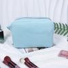 Vintage American Cotton Makeup Bag With Striped Pattern For Travel And Daily Use